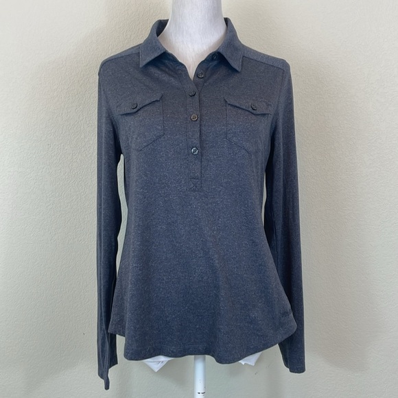 Marmot Tops - Marmot gray collared long sleeve shirt size medium